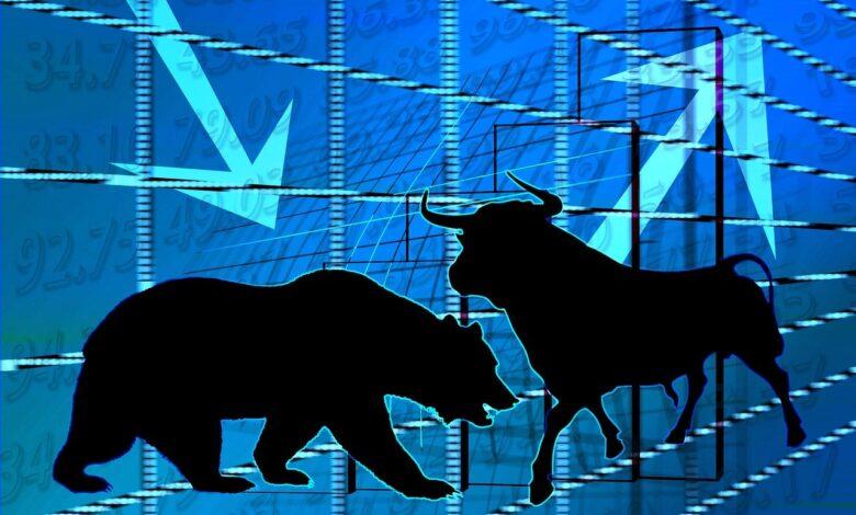 stock exchange, bull, bear