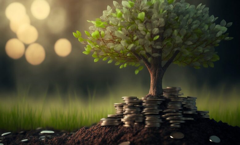 tree, nature, spring, grass, landscape, plant, garden, leaves, coins, money, growth, investing, saving, pension, retirement, happiness, wealth, ai generated, money, money, investing, investing, investing, wealth, wealth, wealth, wealth, wealth